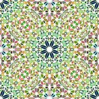 Abstract seamless bohemian flower mandala pattern background art vector