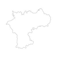 Ulyanovsk outline map vector