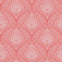 Damask simple seamless pattern design for textile, wallpaper, scrapbook vector