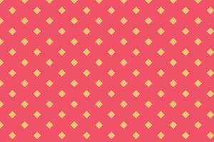 Orange square diamond pattern on red background . Diamond background . illustration vector