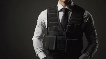 Professional Security Guard in Formal Attire photo