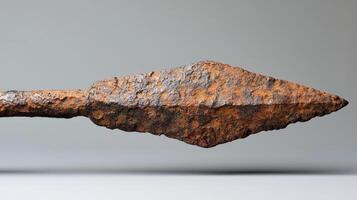 Ancient Rusty Spearhead. A Glimpse into the Past photo