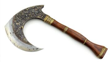 Ornate Antique Decorative Axe - Historical Weapon photo