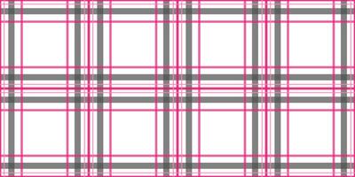 seamless tartan check pattern pink and gray tartan pattern on white background classic illustration for textiles, wrapping paper and decor vector