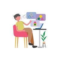 Problem Solving Flat Illustration vector