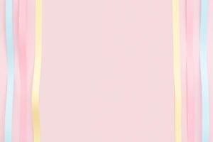 Paper strips frame on pink background photo