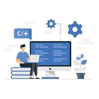 A Visual Depiction of Programming Concepts for Educational Purposes vector