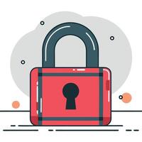 Unveiling Access Conceptual Illustration of an Open Padlock vector