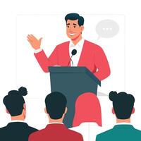 Illustrative Design of a Public Talk with Abstract Concept vector