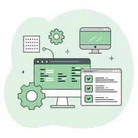 An Illustrative Guide to Key Programming Concepts vector