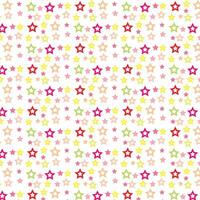 A colorful star pattern on a white background vector