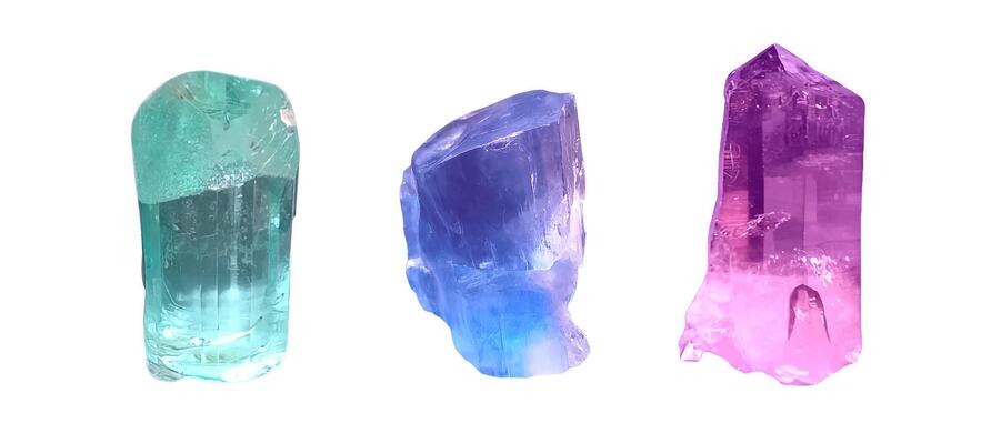 Vibrant Multicolored Crystals. Perfect for Fantasy and Healing Concepts
