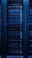 Server computers of a data center. photo