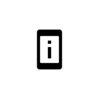 Information on smartphone icon vector