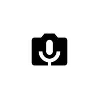microphone icon design on a white background vector