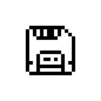 save icon pixel vector
