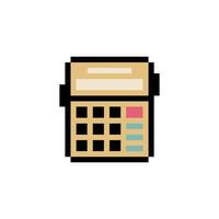 calculator pixel art for work vector