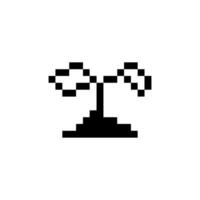 Sprout with retro outline vector