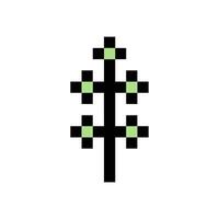 Nostalgic abstract shape pixel drawing vector