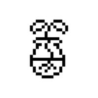 normal vine pixel retro design vector