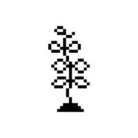 Sprout standing in pixel light vector