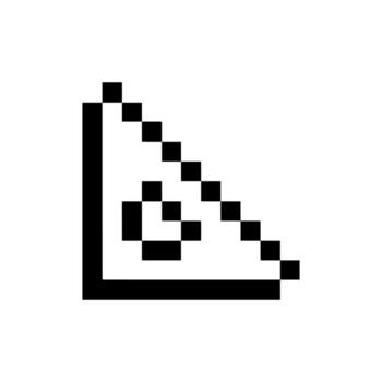 triangle outline shape vector