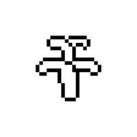 8-bit bud retro style vector