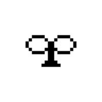 simple sprout pixel art vector