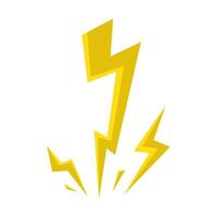 Lightning thunder strike illustration vector