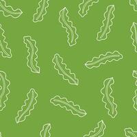 Outline Seaweed Seamless Pattern Background for Surface Print Fabric Fashion Wrapping vector