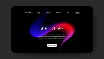 futuristic modern fluid gradient for landing web page vector