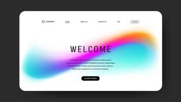 bright fluid gradient for web page vector