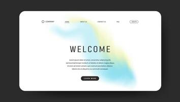 landing web page background with abstract fluid gradient wave vector