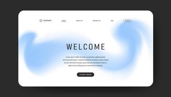 soft blue fluid gradient wave for web page vector