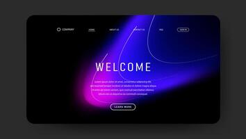 creative fluid gradient for landing page vector