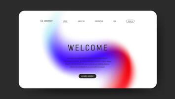 web page with abstract gradient wave vector