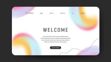 web page background with colorful fluid gradient wave vector