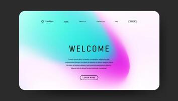 blue and purple fluid gradient for website page vector