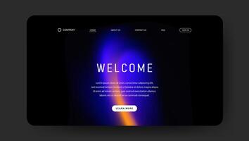 abstract fluid gradient for web page vector