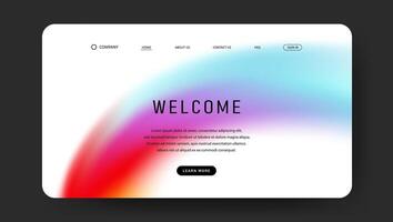 abstract gradient fluid for web page vector