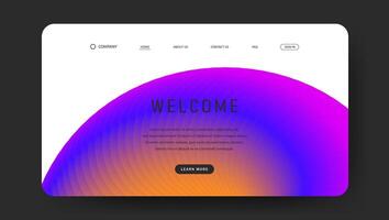 web page background with creative gradient wave vector