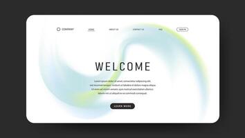landing web page background with creative gradient wave vector