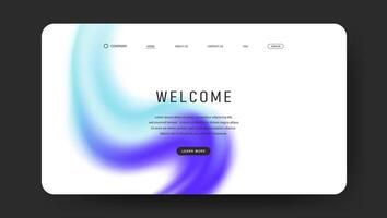 web page background with blue fluid gradient wave vector