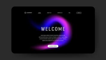 web page background with futuristic fluid gradient wave vector