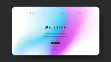 web page background with trendy fluid gradient wave vector