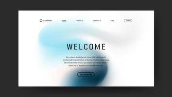 elegant fluid gradient for landing web page vector