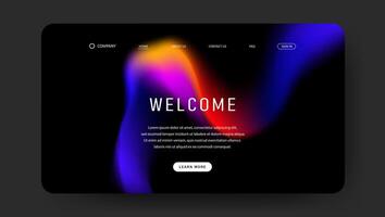 futuristic modern fluid gradient for website page vector