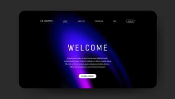 blue and purple fluid background for landing web page vector