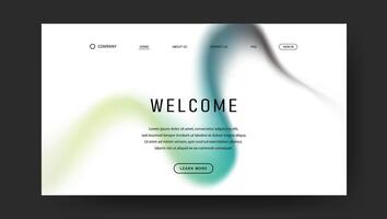 creative fluid gradient for landing web page vector