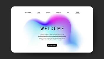 abstract wave fluid gradient for web page vector